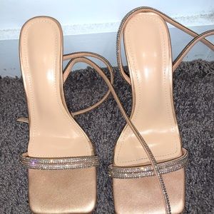 Shein sparkly strappy heel